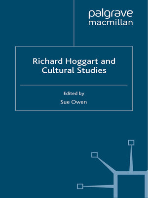 cover image of Richard Hoggart and Cultural Studies